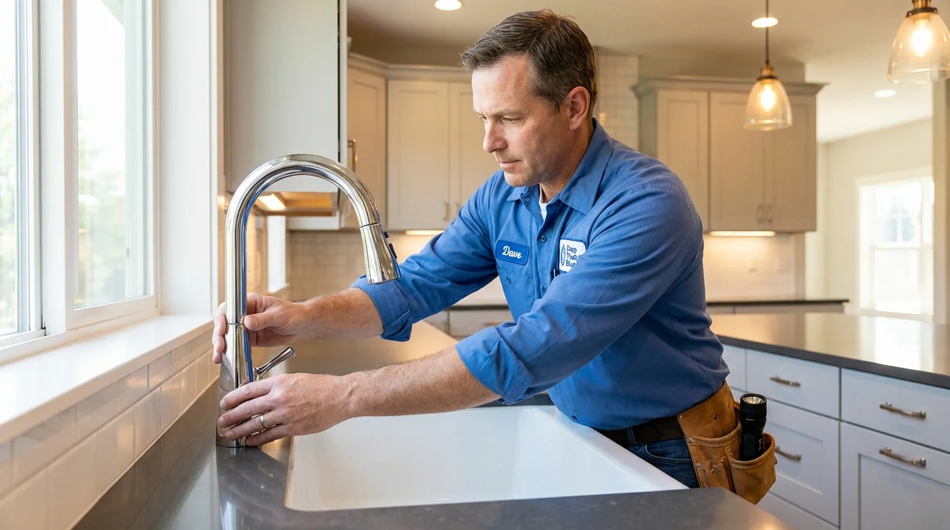 Kitchen faucet installation by Johns Plumbing LLC in Kittredge