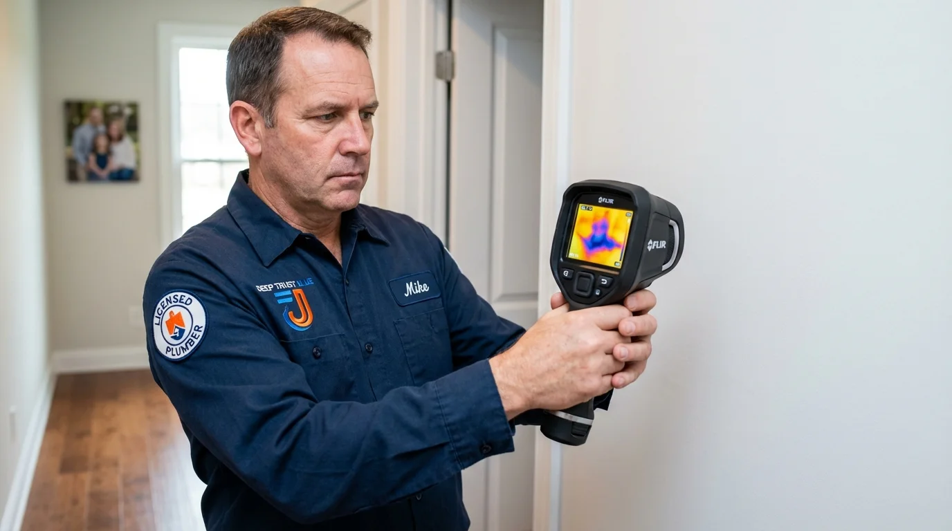 Thermal imaging leak detection by Johns Plumbing LLC in Kittredge